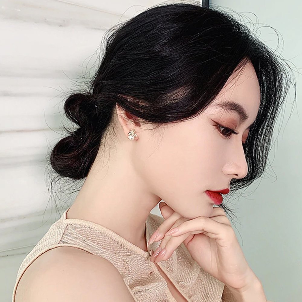 HOST PICK- Pearled Honey Bee Earrings - Picture 3 of 8